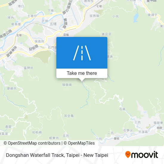 Dongshan Waterfall Track map