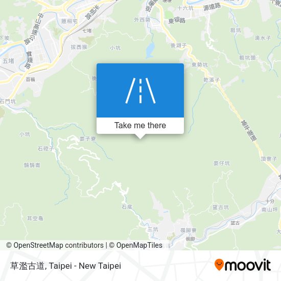 草濫古道 map