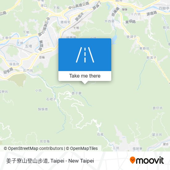 姜子寮山登山步道 map