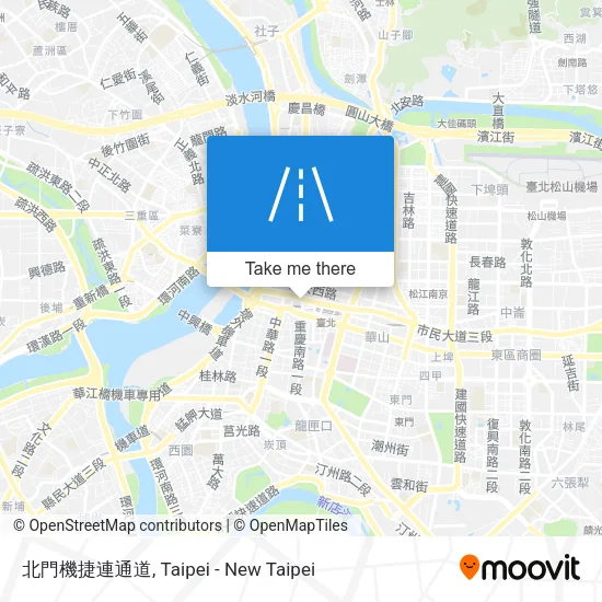 北門機捷連通道 map