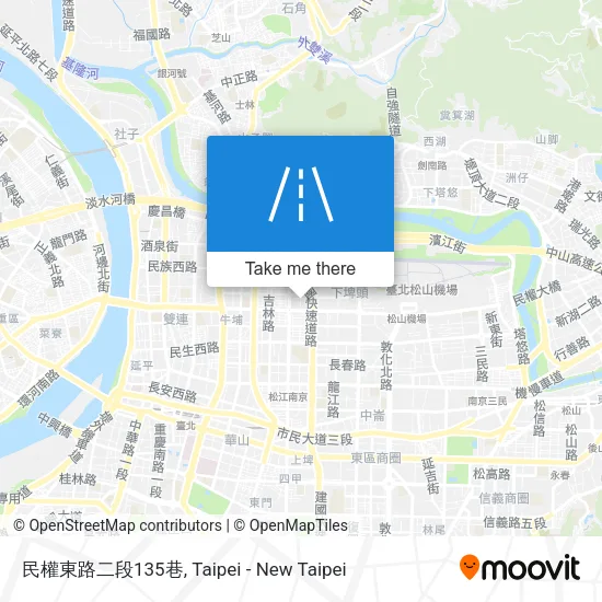 民權東路二段135巷地圖