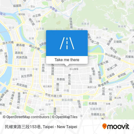 民權東路三段153巷地圖