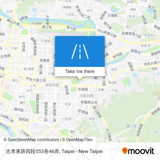 忠孝東路四段553巷46弄地圖