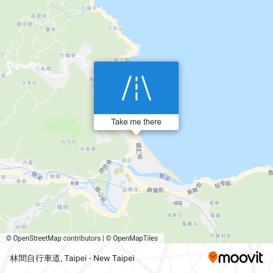 林間自行車道 map