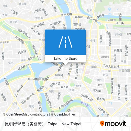 昆明街96巷（美國街） map