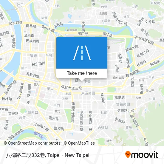 八德路二段332巷地圖