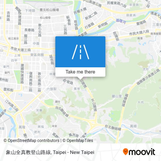 象山全真教登山路線地圖