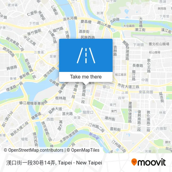 漢口街一段30巷14弄地圖