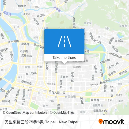民生東路三段75巷2弄地圖