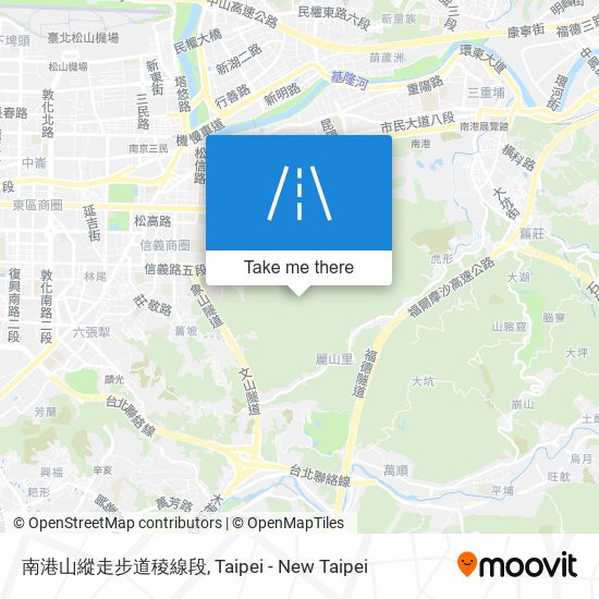 南港山縱走步道稜線段 map