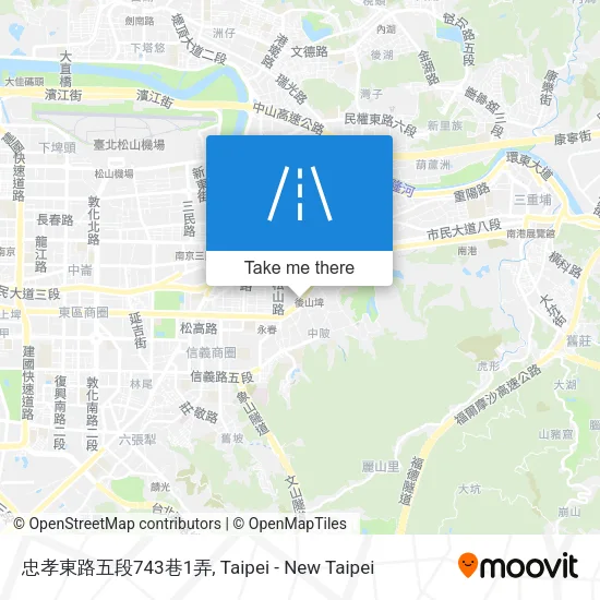 忠孝東路五段743巷1弄地圖