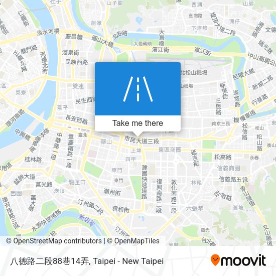 八德路二段88巷14弄地圖