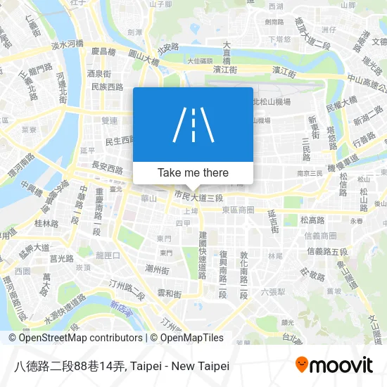 八德路二段88巷14弄地圖