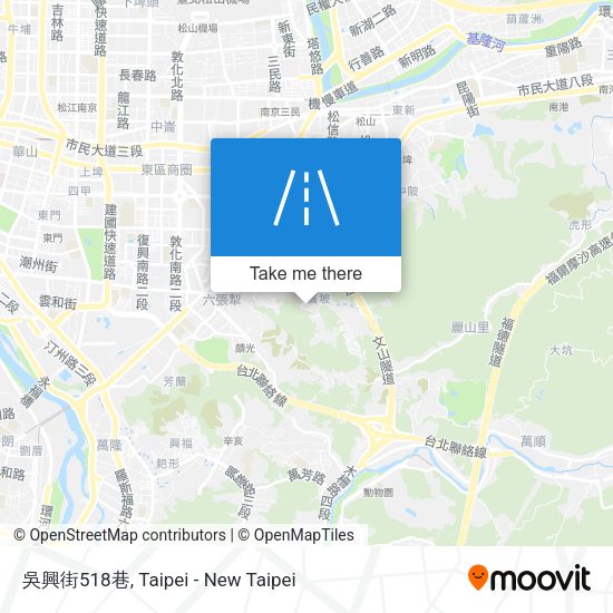 吳興街518巷地圖