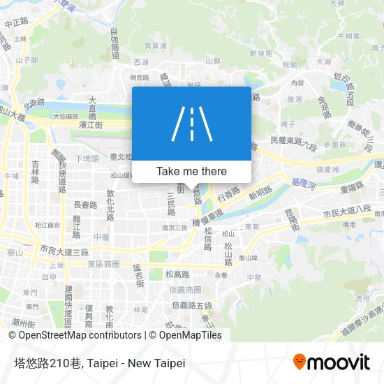 塔悠路210巷 map