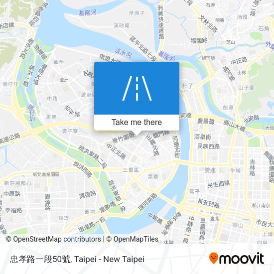 忠孝路一段50號 map