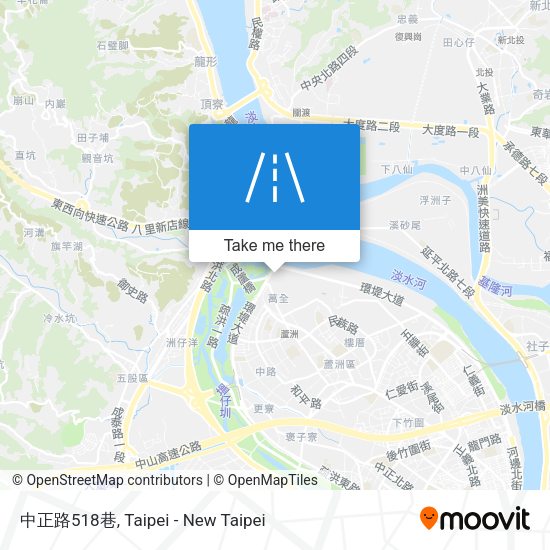 中正路518巷地圖