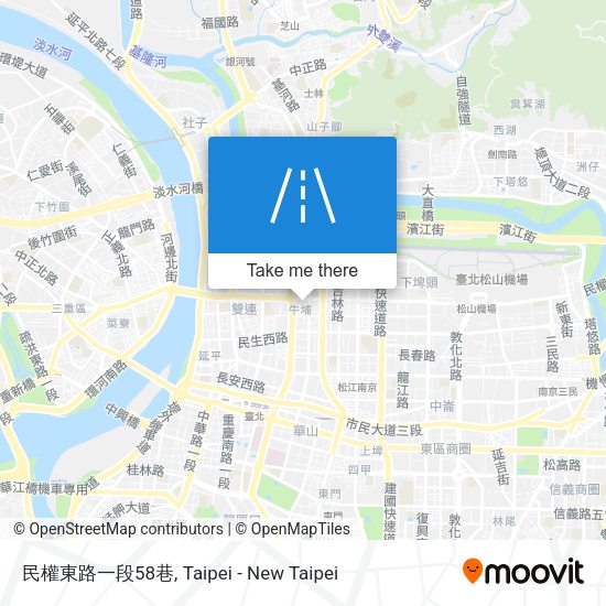 民權東路一段58巷 map