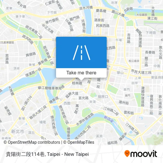 貴陽街二段114巷地圖