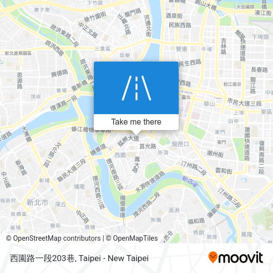 西園路一段203巷地圖