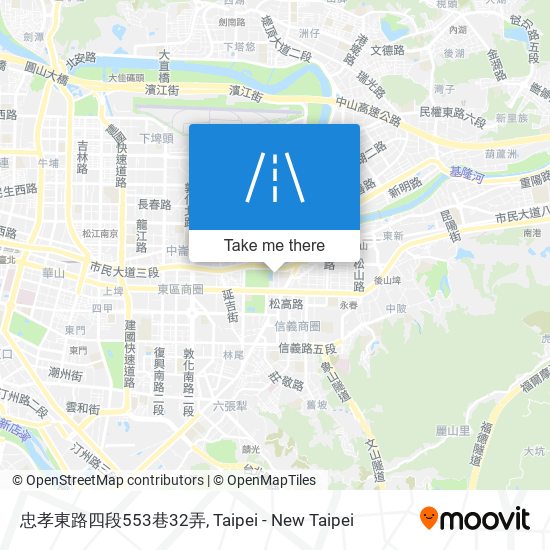 忠孝東路四段553巷32弄地圖