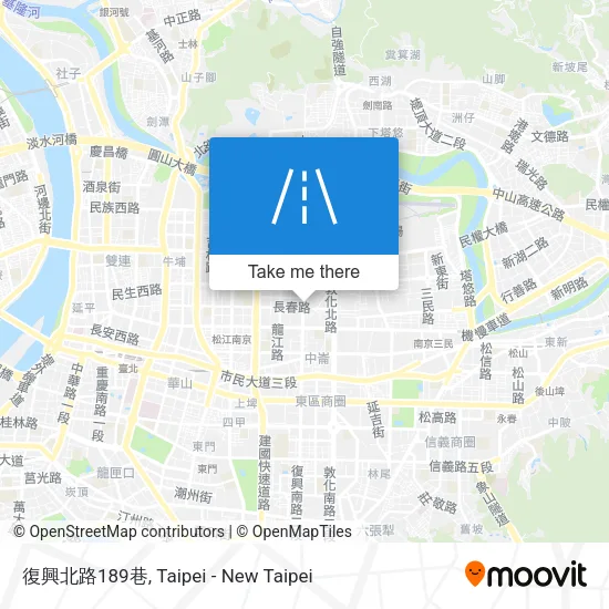 復興北路189巷地圖