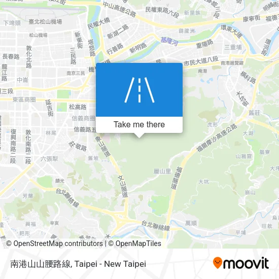 南港山山腰路線 map