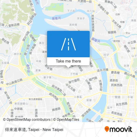 得來速車道 map