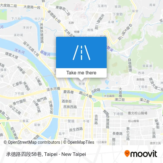 承德路四段58巷地圖