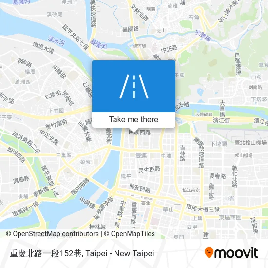 重慶北路一段152巷地圖