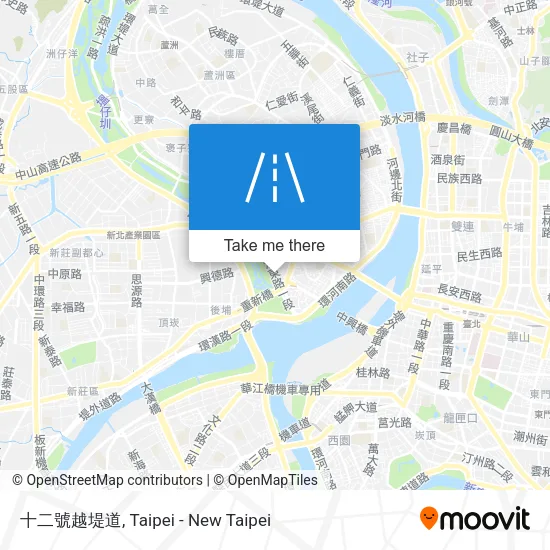 十二號越堤道 map