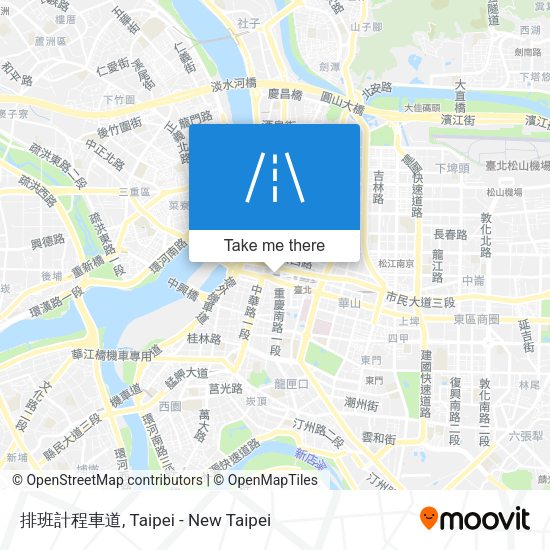 排班計程車道地圖