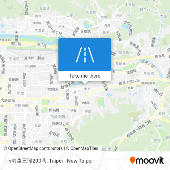 南港路三段290巷地圖