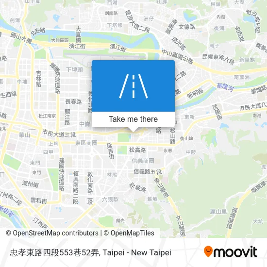 忠孝東路四段553巷52弄地圖