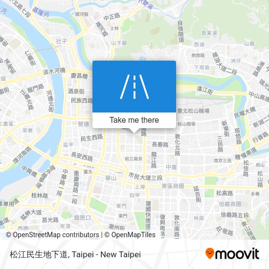 松江民生地下道 map