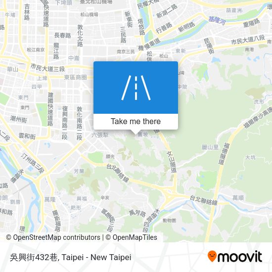吳興街432巷地圖