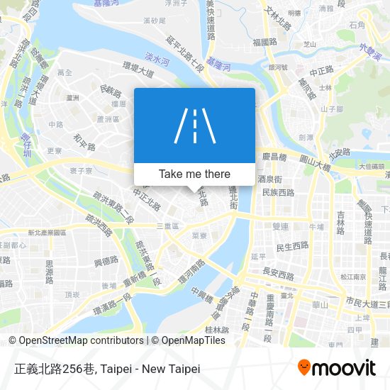 正義北路256巷 map