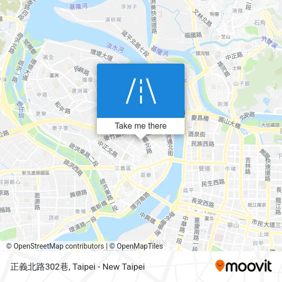 正義北路302巷地圖