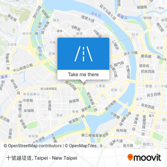 十號越堤道 map