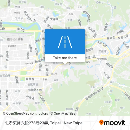 忠孝東路六段278巷23弄地圖