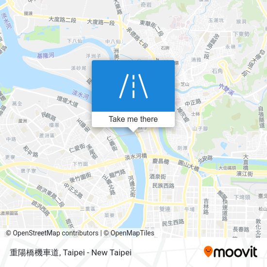 重陽橋機車道 map