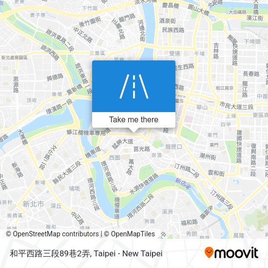 和平西路三段89巷2弄地圖