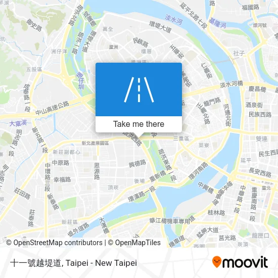 十一號越堤道 map