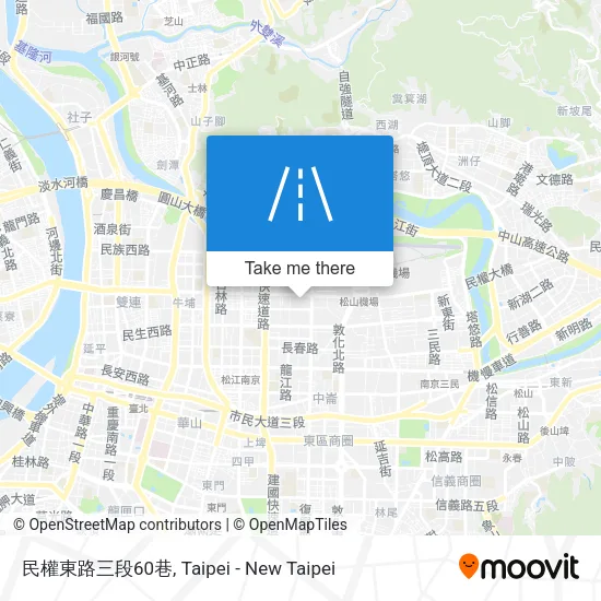 民權東路三段60巷地圖