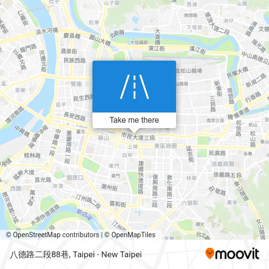 八德路二段88巷地圖