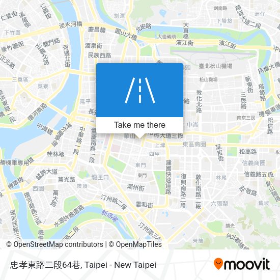 忠孝東路二段64巷 map