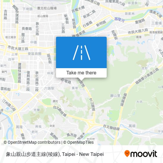 象山親山步道主線(稜線) map