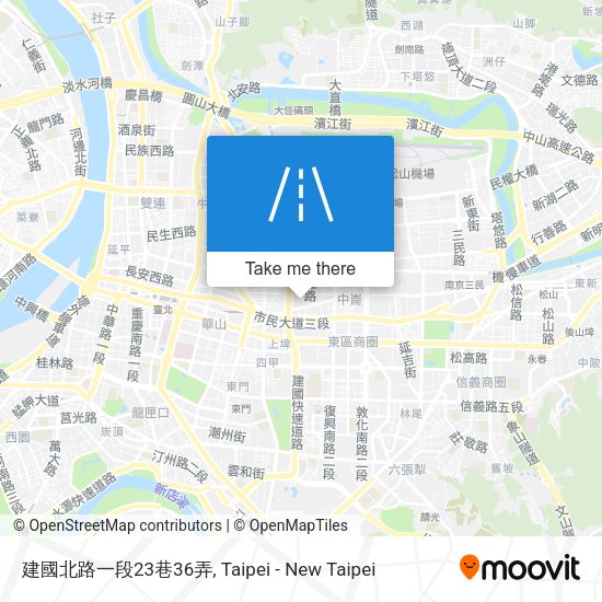 建國北路一段23巷36弄地圖