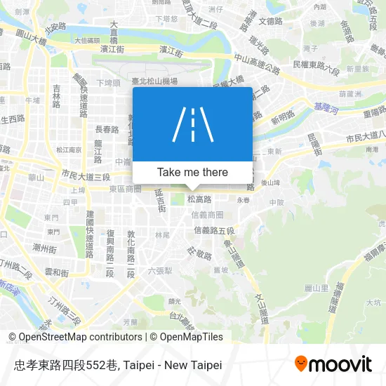 忠孝東路四段552巷地圖