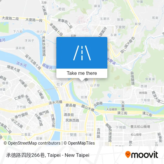 承德路四段266巷地圖